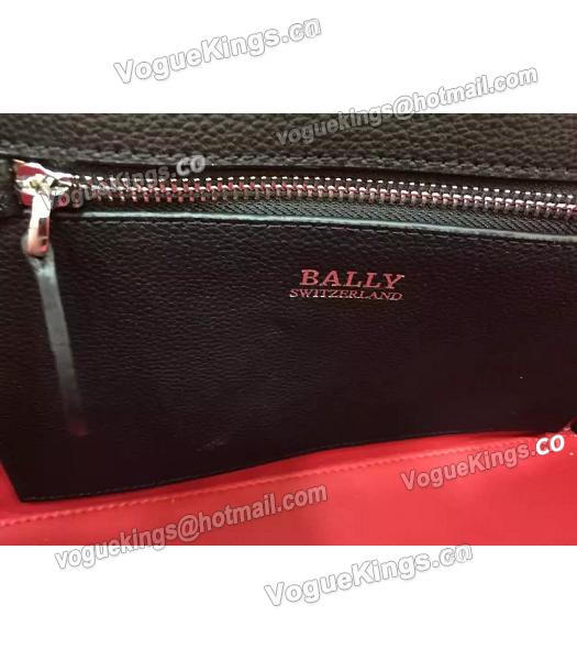 Bally Latest Design Black Leather 28cm Top Handle Bag-6