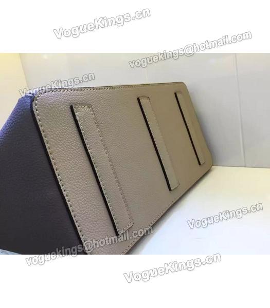 Bally Latest Design Grey Leather 28cm Top Handle Bag-3