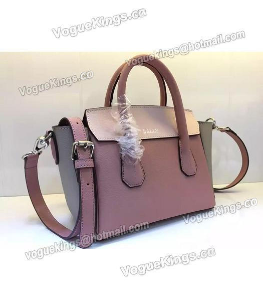 Bally Latest Design Pink Leather 28cm Top Handle Bag-1