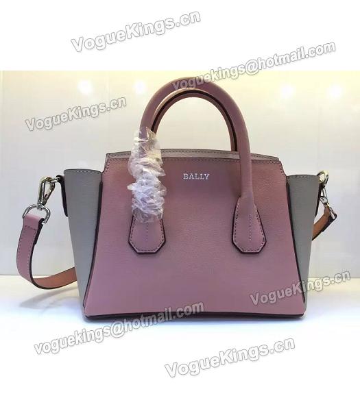 Bally Latest Design Pink Leather 28cm Top Handle Bag-3
