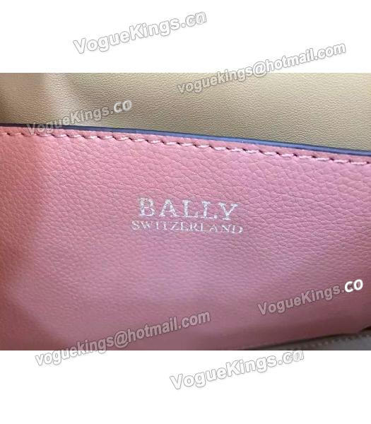 Bally Latest Design Pink Leather 28cm Top Handle Bag-7