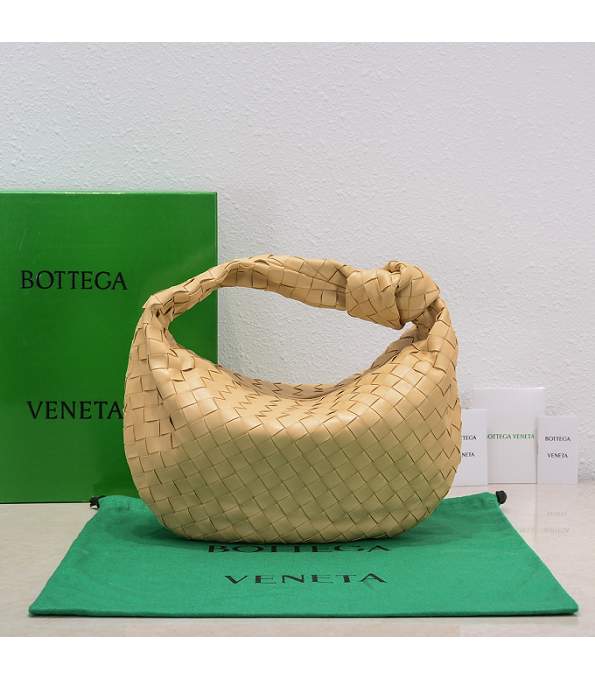 Bottega Veneta Apricot Original Intrecciato Leather Teen Jodie Shoulder Bag
