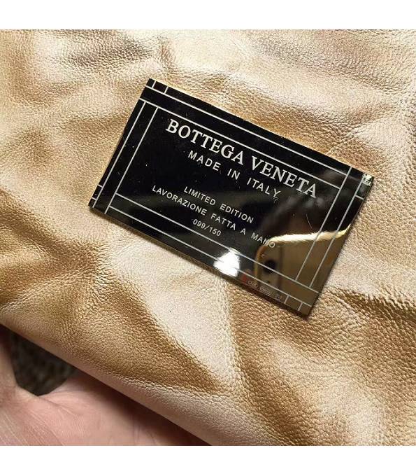 Bottega Veneta Apricot Original Weave Lambskin Leather Tote Shopping Bag-6