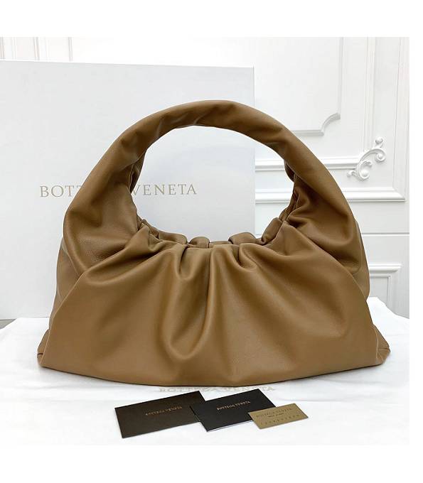 Bottega Veneta Brown Original Real Leather Large Shoulder Pouch