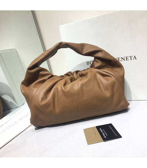 Bottega Veneta Brown Original Real Leather Medium Shoulder Pouch