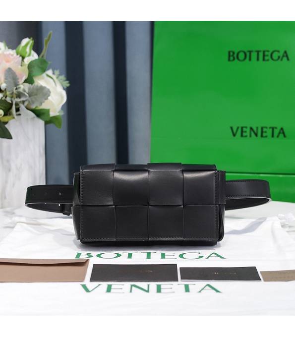 Bottega Veneta Cassette Black Original Lambskin Leather Belt Bag