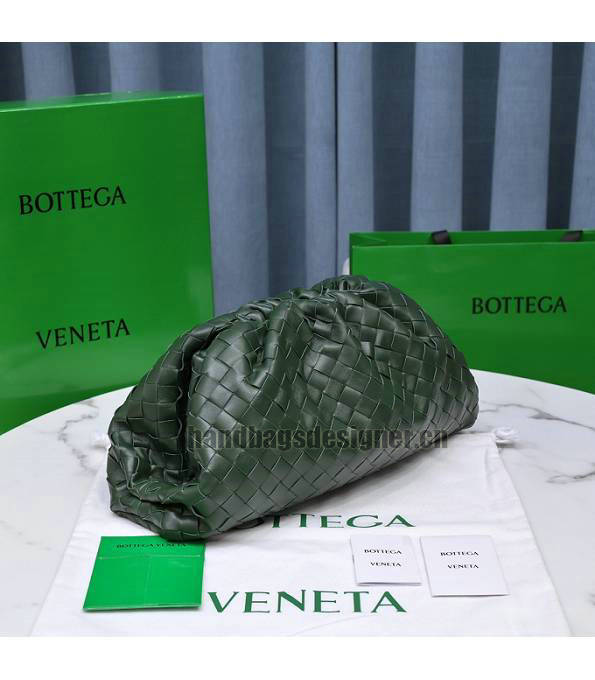 Bottega Veneta Cloud Army Green Original Lambskin Leather Pouch-2