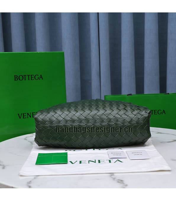 Bottega Veneta Cloud Army Green Original Lambskin Leather Pouch-3
