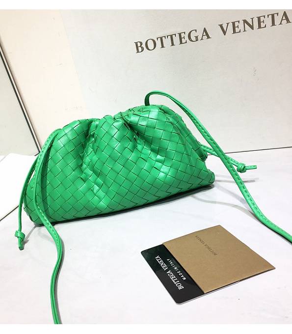 Bottega Veneta Cloud Green Original Weave Lambskin Leather Mini Pouch