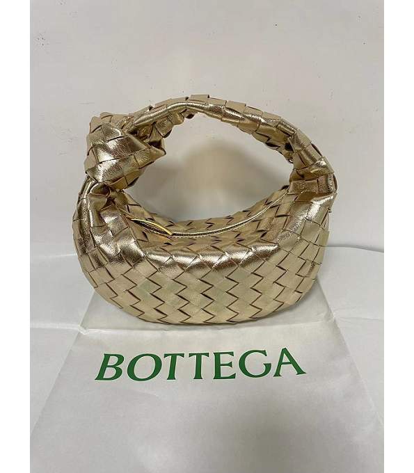 Bottega Veneta Golden Original Intrecciato Lambskin Leather Mini Jodie Shoulder Bag