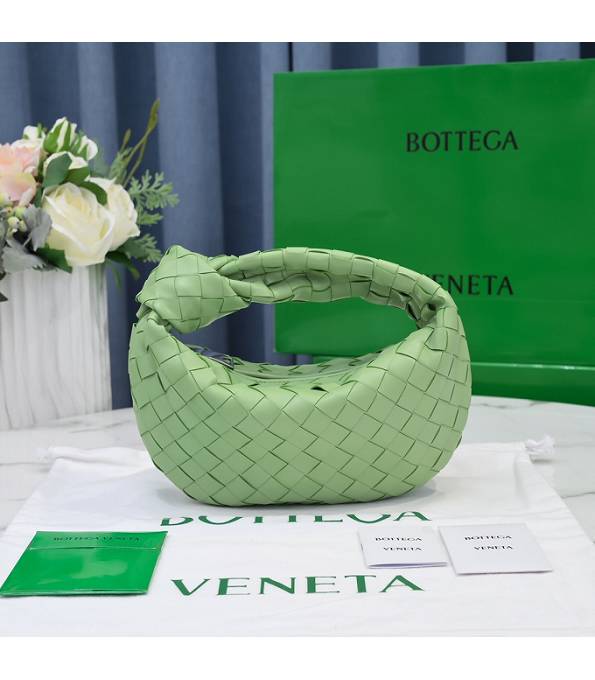 Bottega Veneta Jodie Apple Green Original Weave Lambskin Leather Mini Hobo Bag