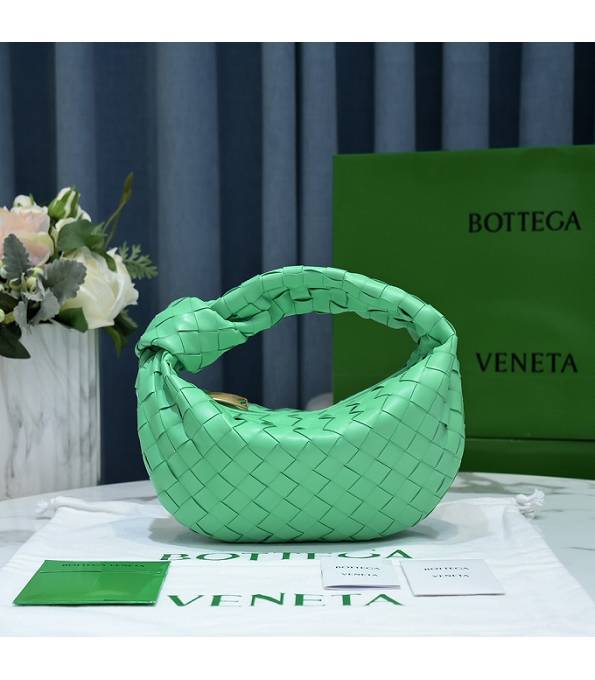 Bottega Veneta Jodie Light Green Original Weave Lambskin Leather Mini Hobo Bag