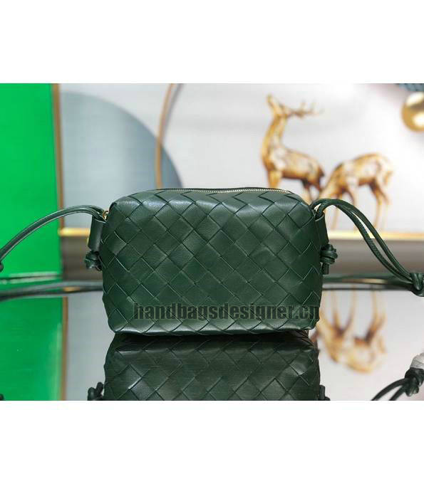 Bottega Veneta Loop Dark Green Original Calfskin Leather Mini Crossbody Bag-3
