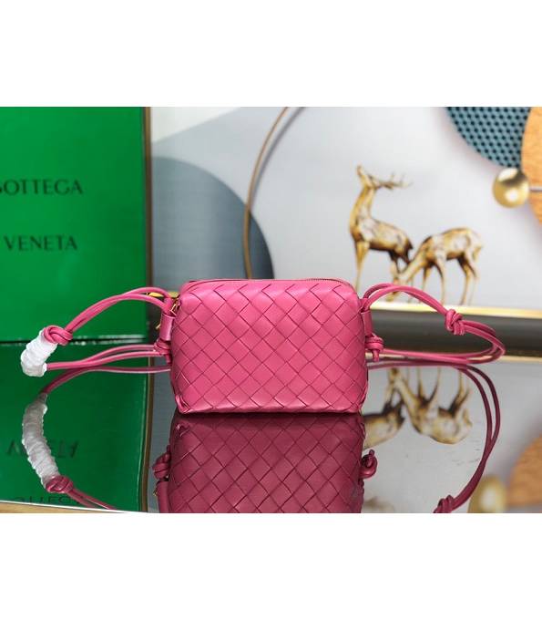 Bottega Veneta Loop Pink Original Calfskin Leather Mini Crossbody Bag