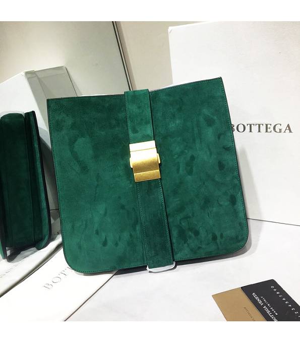 Bottega Veneta Marie Green Original Velvet Leather Slim Shoulder Bag