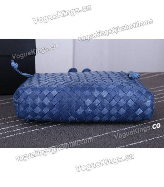 Bottega Veneta New Style Woven Color Blue Leather Small Shoulder Bag-2