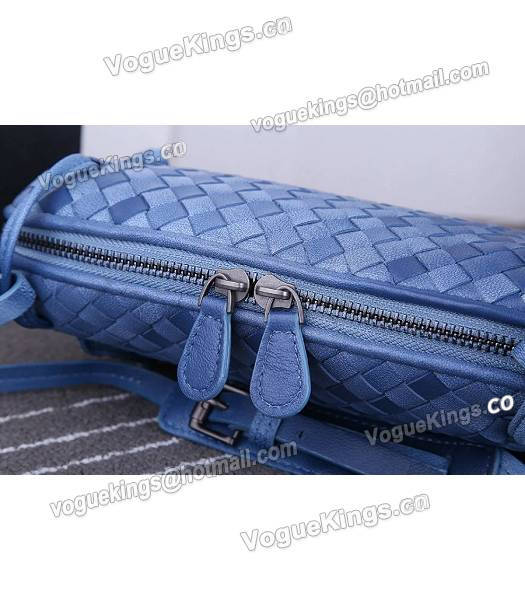 Bottega Veneta New Style Woven Color Blue Leather Small Shoulder Bag-5