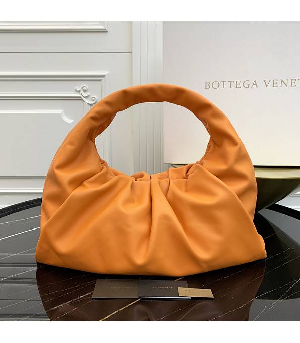 Bottega Veneta Orange Original Real Leather Large Shoulder Pouch