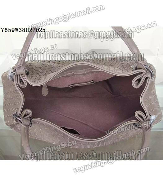 Bottega Veneta Woven Handle Bag Grey-6