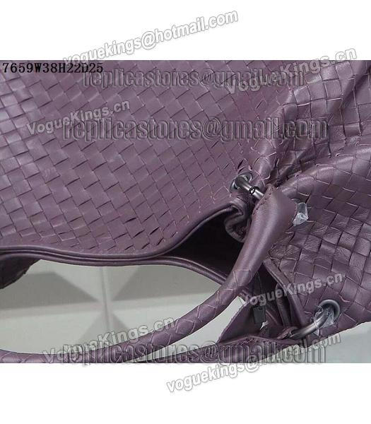 Bottega Veneta Woven Handle Bag Light Purple-2