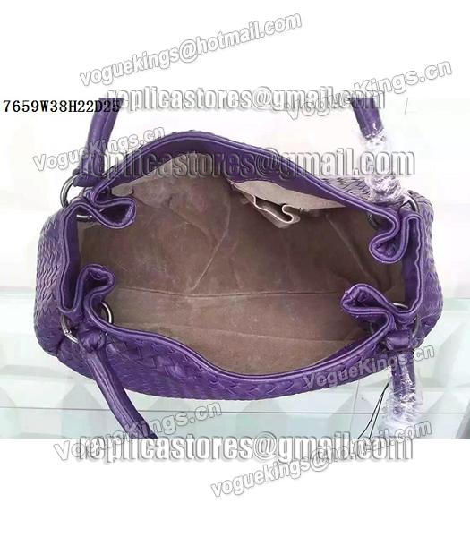 Bottega Veneta Woven Handle Bag Purple-2