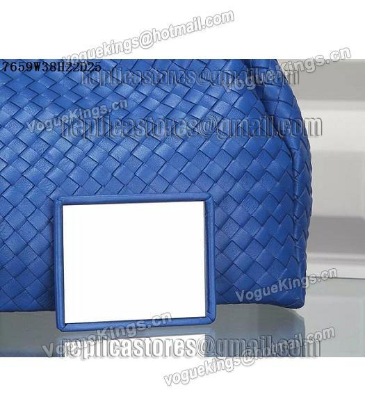 Bottega Veneta Woven Handle Bag Sapphire Blue-1