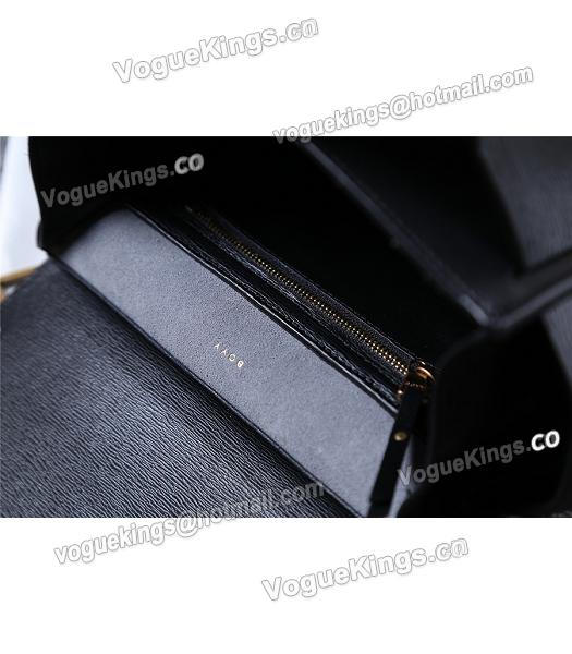 Boyy 23cm Black Original Leather Buckle Belt Tote Bag-4