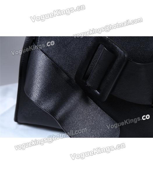 Boyy 23cm Black Original Leather Buckle Belt Tote Bag-6