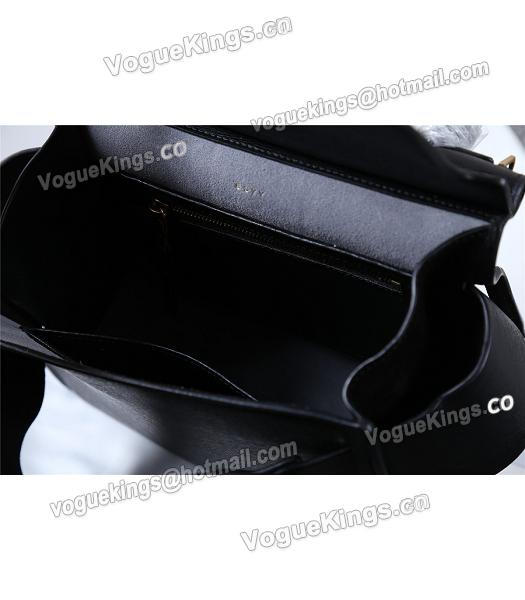 Boyy 23cm Black Original Leather Buckle Belt Tote Bag-7