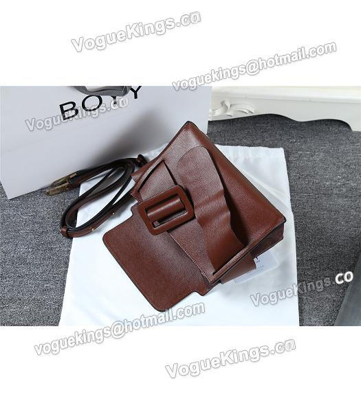 Boyy 23cm Coffee Original Leather Buckle Belt Tote Bag-2
