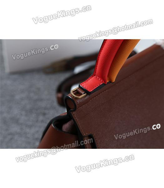 Boyy 23cm Coffee Original Leather Buckle Belt Tote Bag-4