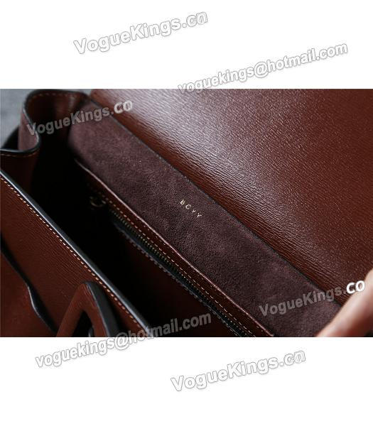 Boyy 23cm Coffee Original Leather Buckle Belt Tote Bag-6