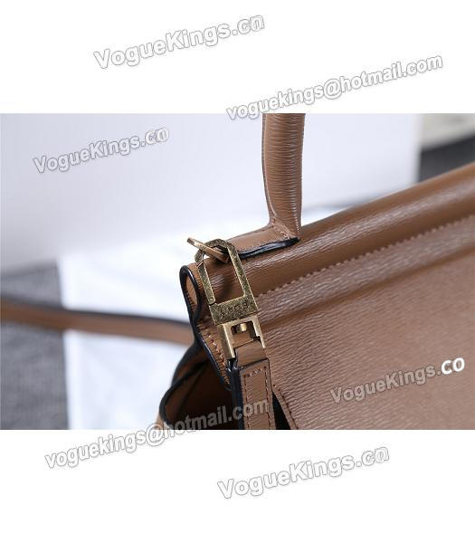 Boyy 23cm Khaki Original Leather Buckle Belt Tote Bag-3