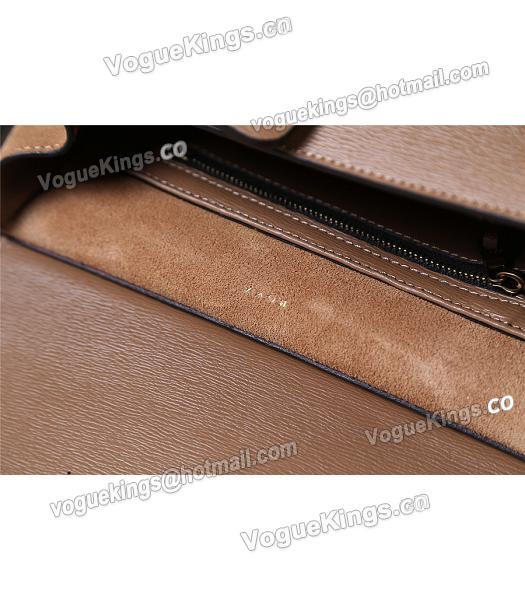 Boyy 23cm Khaki Original Leather Buckle Belt Tote Bag-5
