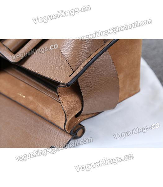 Boyy 23cm Khaki Original Leather Buckle Belt Tote Bag-7