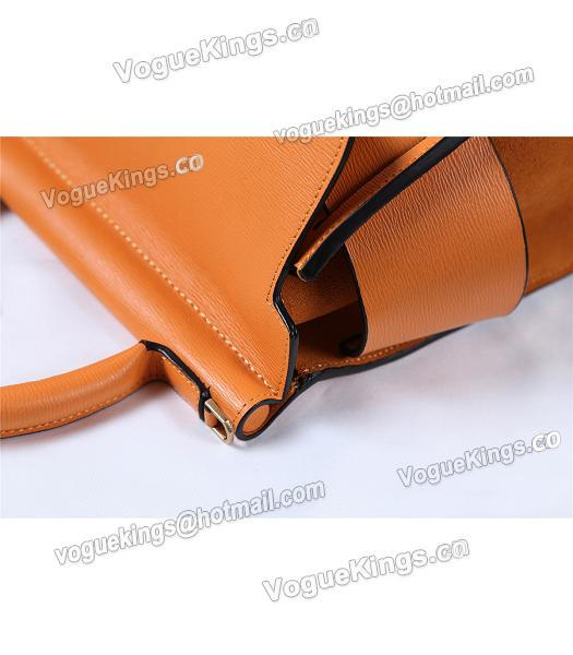 Boyy 23cm Orange Original Leather Buckle Belt Tote Bag-4