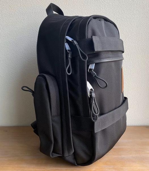Burberry Monogram Motif Applique Black Nylon Nevis Large Backpack-6
