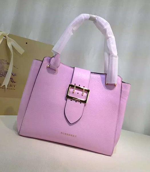 Burberry Original Calfskin Leather The Buckle Tote Bag Pink
