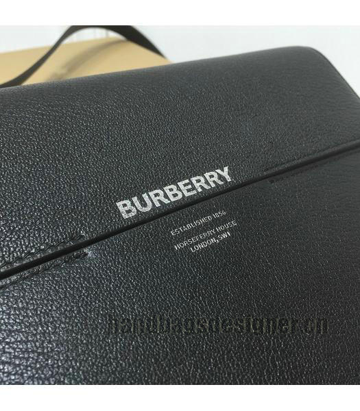 Burberry Original Leather Horseferry Grace Bag Black-5