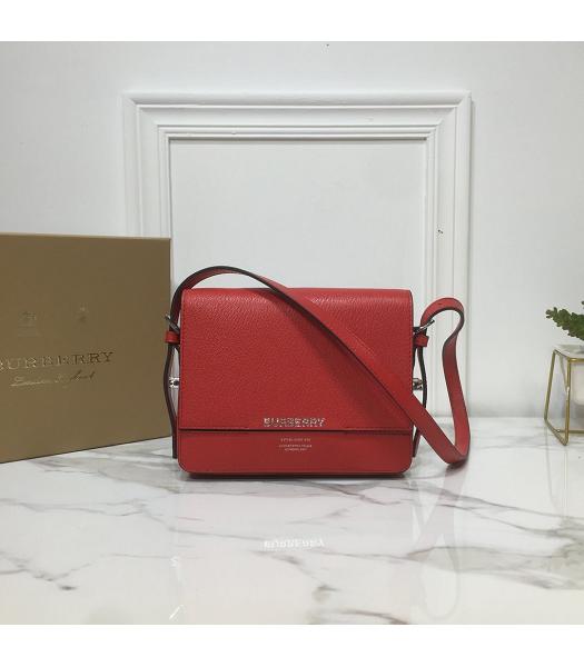 Burberry Original Leather Horseferry Grace Small Bag Red