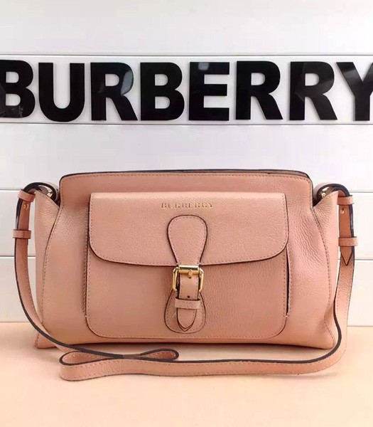 Burberry The Saddle Bag Calfskin Leather Crossbody Bag In Pink