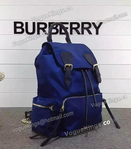 Burberry Trench Calfskin Leather The Rucksack Backpack Blue-1