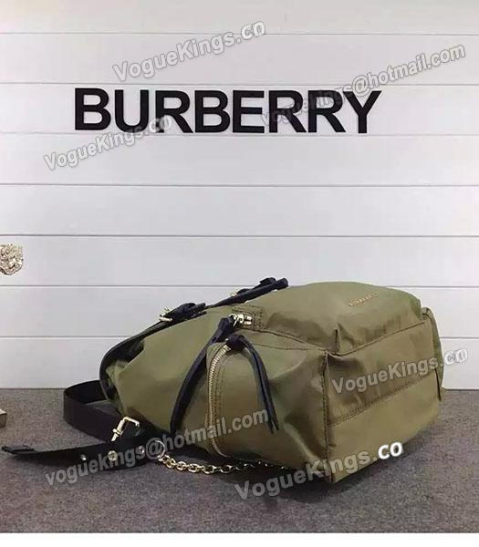 Burberry Trench Calfskin Leather The Rucksack Backpack Khaki-4