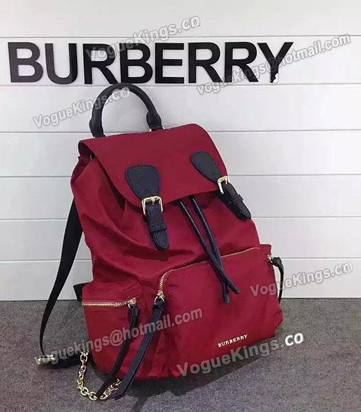 Burberry Trench Calfskin Leather The Rucksack Backpack Red-3