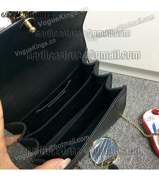 Bvlgari Black Original Leather 20cm Chains Small Bag-3