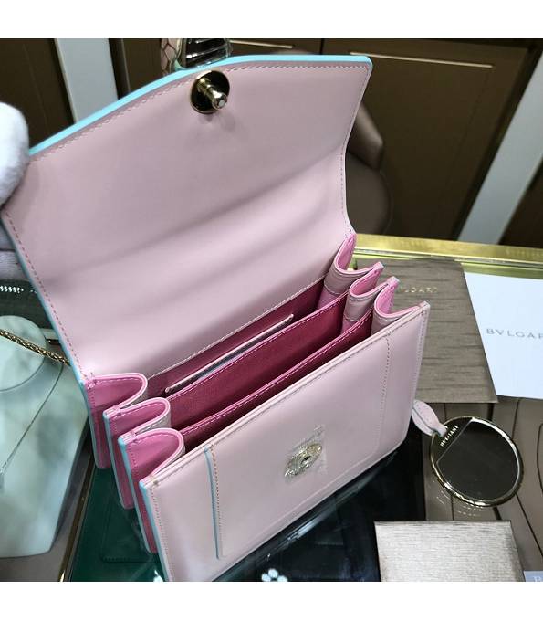 Bvlgari Light Pink/Pink Original Calfskin Leather 20cm Mini Tote Bag-7