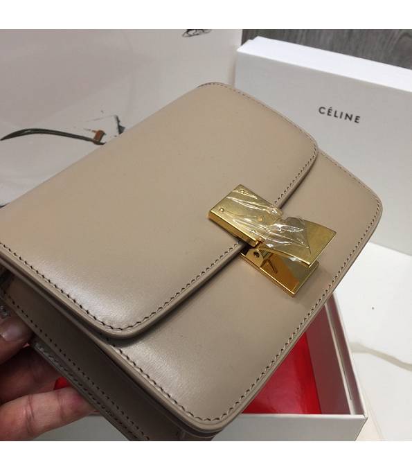 Celine Apricot Original Plain Veins Leather Small Classic Box Bag-3