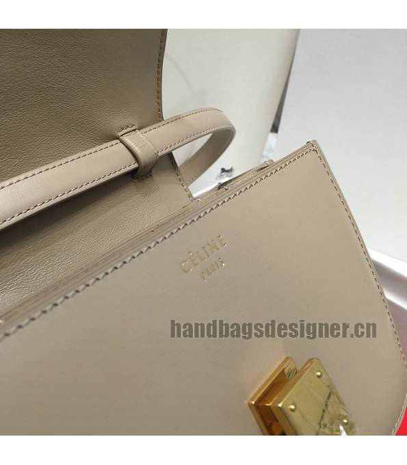 Celine Apricot Original Plain Veins Leather Small Classic Box Bag-6