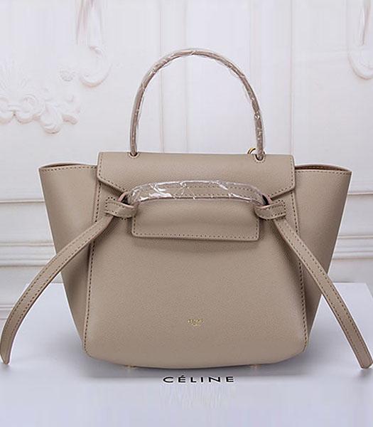 Celine Belt Apricot Leather Small Palmprint Tote Bag