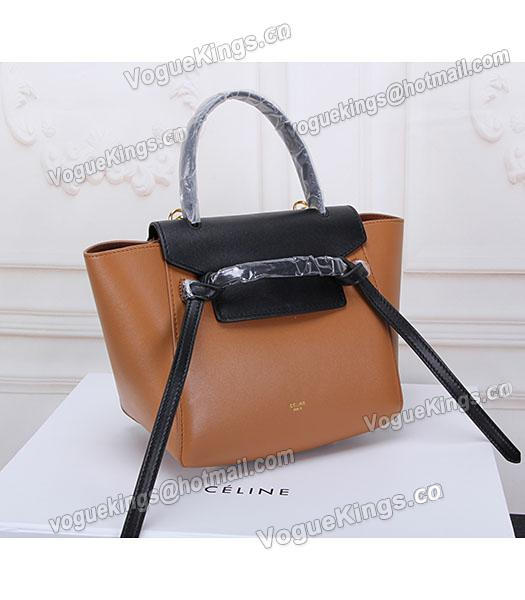 Celine Belt Coffee Leather Small Tote Bag-1